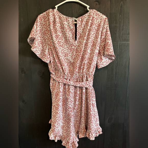 SHEIN Curve Red Floral Dress - Picture 2 of 3